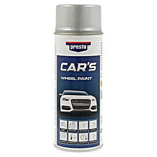 Presto Lak u spreju za naplatke Car's Wheel Paint (400 ml, Srebrna)