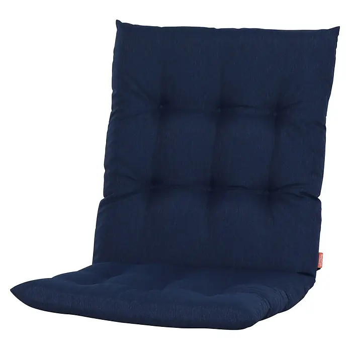 Siena Garden Atria Sitzauflage - L x B x H: 100 x 48 x 6 cm, Blau, Polyester, 1 Stk. - Marineblauer gesteppter Stuhlkissen.
