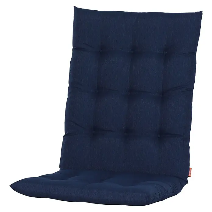 Siena Garden Atria Sitzauflage - L x B x H: 110 x 48 x 6 cm, Blau, Polyester, 1 Stk. - Dunkelblaues, getuftetes Stuhlkissen.