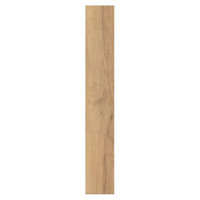 Krono Original Laminat Atlantic 8 - Antique Parioli Oak, Landhausdiele, 1.288 x 195 x 8 mm - Hellbraune Holzdiele mit natürlicher Maserung und Ästen, geeignet für Fußböden.