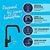 Grohe Start Keukenkraan (Afvoer armatuur: 228 mm, Zwart, Mat) | BAUHAUS