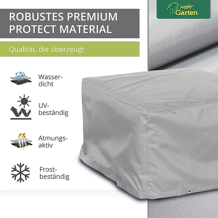 Mehr Garten Loungemöbel-Schutzhülle - Polyester (PES), Grau
