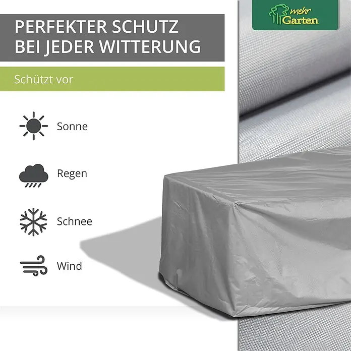 Mehr Garten Loungemöbel Schutzhülle - Polyester (PES), Grau