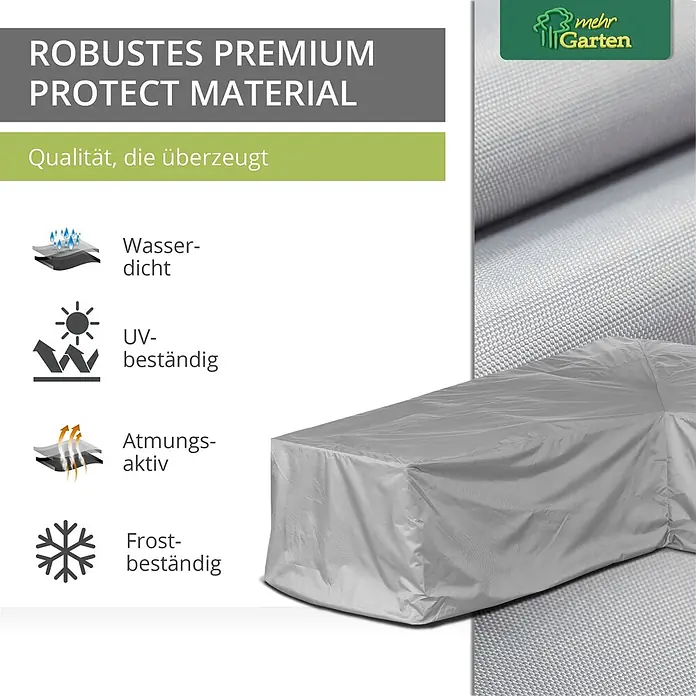 Mehr Garten Loungemöbel Schutzhülle - Polyester (PES), Grau