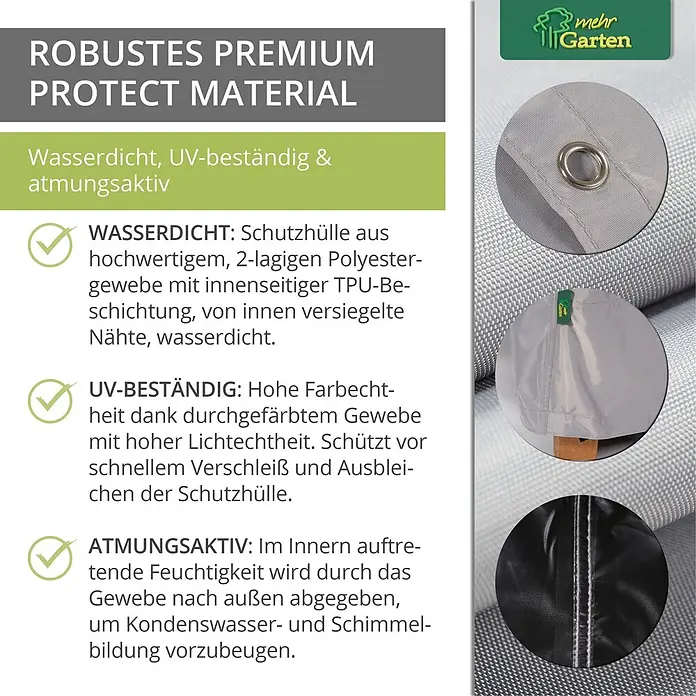 Mehr Garten Loungemöbel Schutzhülle - Polyester (PES), Grau