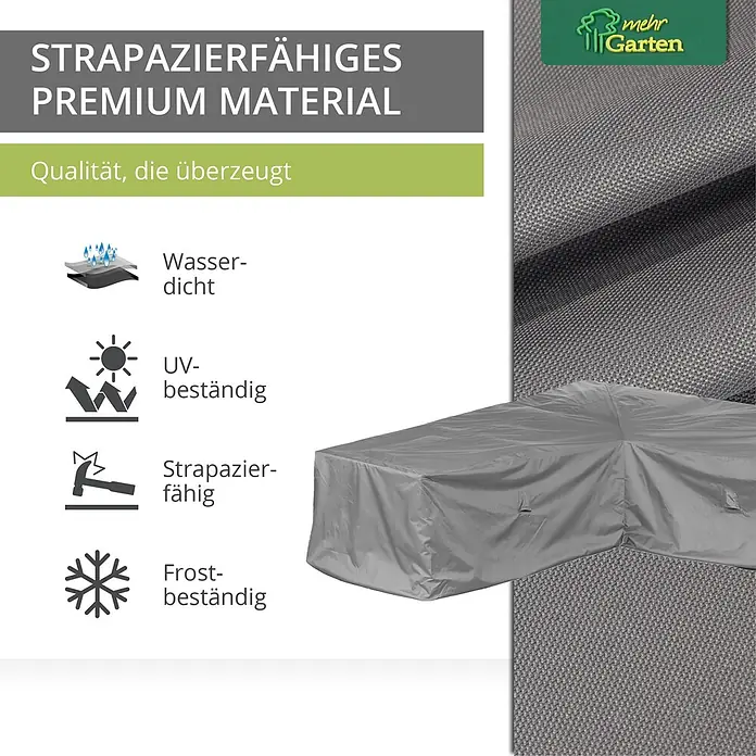 Mehr Garten Loungemöbel Schutzhülle - Polyester (PES), Schwarz