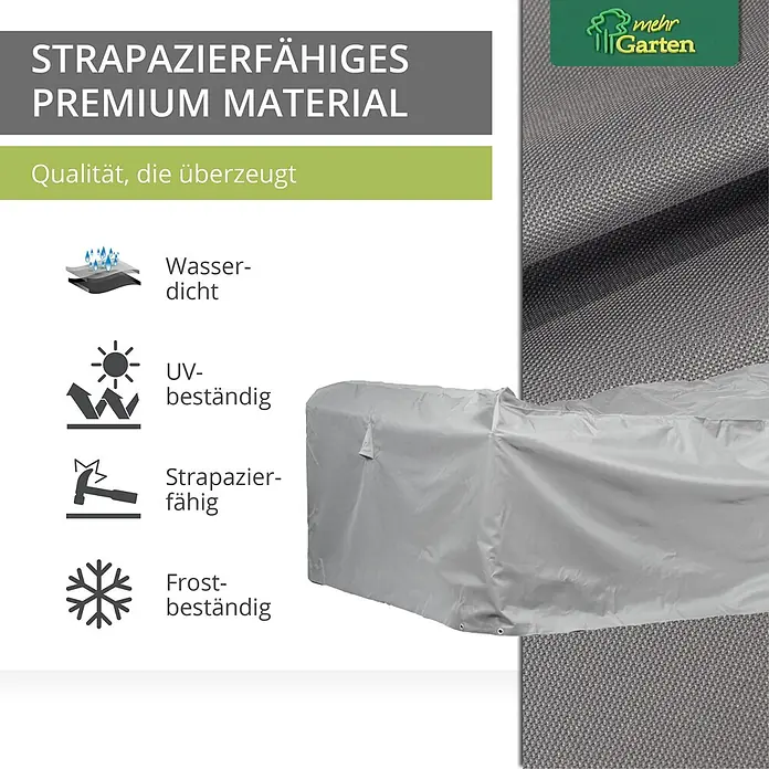 Mehr Garten Loungemöbel-Schutzhülle - Polyester (PES), Schwarz