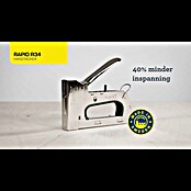 Rapid Handtacker R34E (Nietdiepte: 6 mm - 14 mm, Geschikt voor: Platte draadkrammen. nr. 140) | BAUHAUS