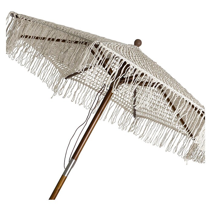 Parasol Macramé (Crudo, Diámetro de cobertura: 210 cm) | BAUHAUS