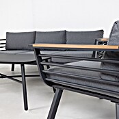 Kactus republic Conjunto de muebles Toronto (4 pzs., Aluminio/Madera sintética, Antracita) | BAUHAUS
