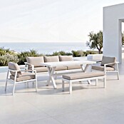 Kactus republic Conjunto de muebles Ímola (5 pzs., Aluminio/Olefina, Blanco) | BAUHAUS