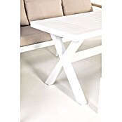 Kactus republic Conjunto de muebles Ímola (5 pzs., Aluminio/Olefina, Blanco) | BAUHAUS