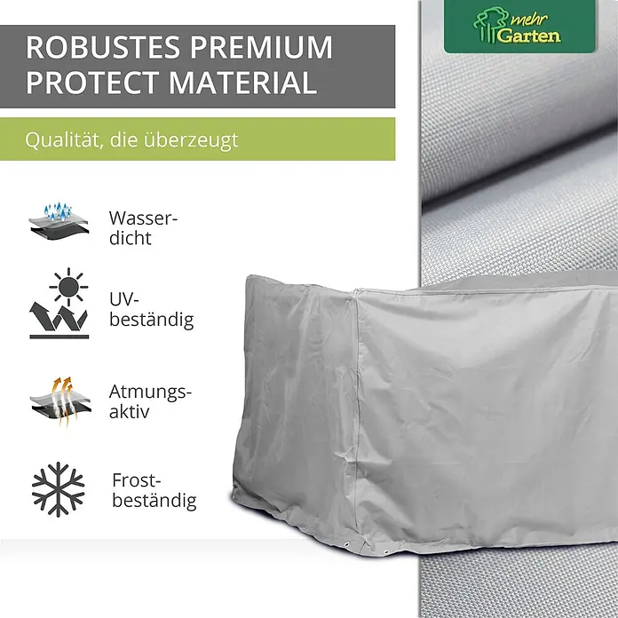 Mehr Garten Loungemöbel-Schutzhülle - Polyester (PES), Grau