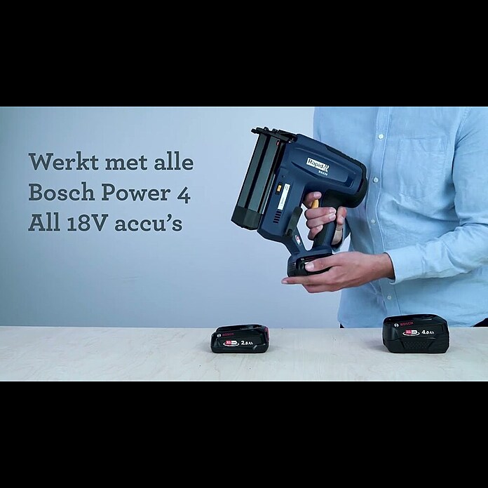 Rapid Power for All 18V Accu-tacker BNX50 (18 V, Excl. accu, Lengte nagel: 20 mm - 50 mm) | BAUHAUS