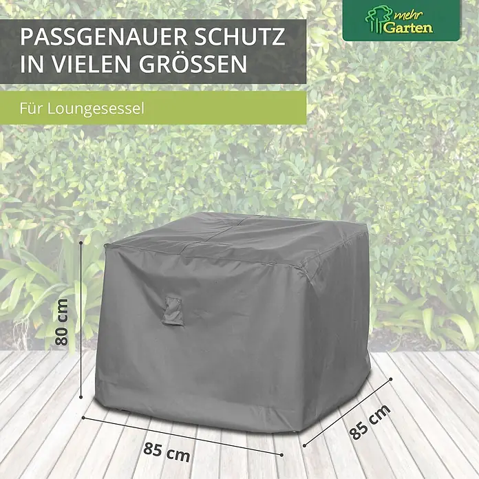 Mehr Garten Loungemöbel-Schutzhülle - Polyester (PES), Grau