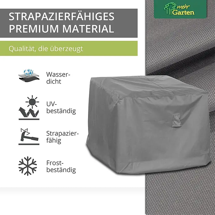 Mehr Garten Loungemöbel-Schutzhülle - Polyester (PES), Grau