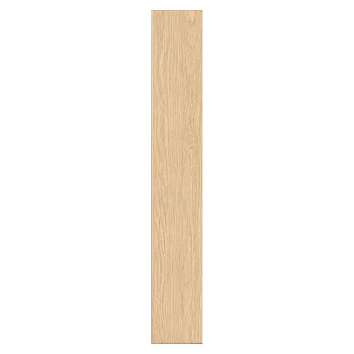 Krono Original Laminat Atlantic 12 - Natural Darcy Oak, Landhausdiele, 1.288 x 195 x 12 mm - Helle Eichenholzdiele mit sichtbarer vertikaler Maserung.
