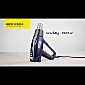 Rapid Heteluchtpistool R2200-E (2.200 W, Temperatuurbereik: 60 °C - 650 °C) | BAUHAUS