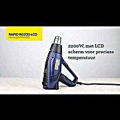 Rapid Heteluchtpistool 2200-LCD (2.200 W, Temperatuurbereik: 50 °C - 650 °C) | BAUHAUS