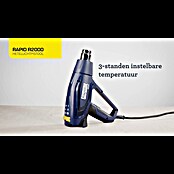 Rapid Heteluchtpistool R2000 (2.000 W, Temperatuurbereik: 60 °C - 600 °C) | BAUHAUS