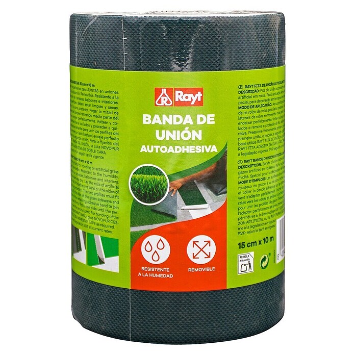 Rayt Banda adhesiva de unión para césped artificial (An x L: 15 x 1.000 cm, Verde) | BAUHAUS