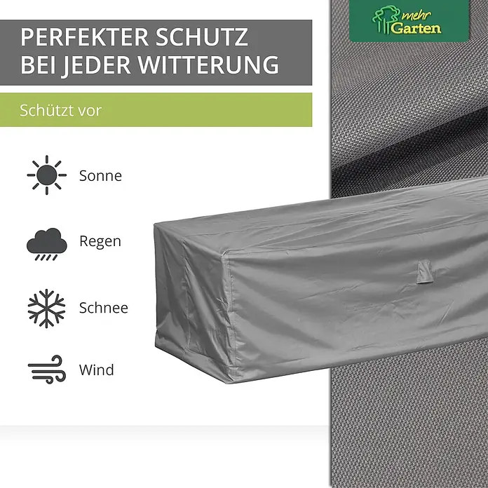 Mehr Garten Loungemöbel Schutzhülle - Polyester (PES), Grau
