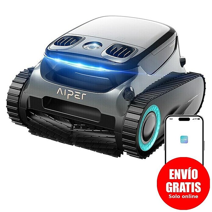 Aiper Robot de piscina Scuba S1 Pro (Funcionamiento con batería, Específico para: Piscinas de hasta 200 m², Potencia de filtración: 22.700 l/h) | BAUHAUS