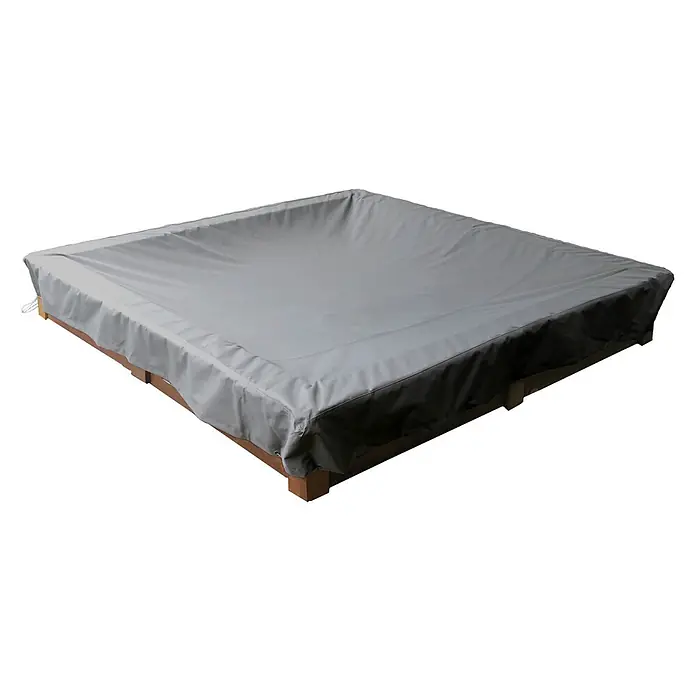 Mehr Garten Sandkasten-Schutzhülle - Polyester (PES), Grau