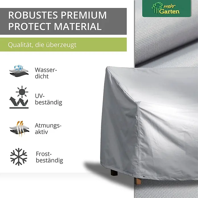 Mehr Garten Gartenbank-Schutzhülle - Polyester (PES), Grau
