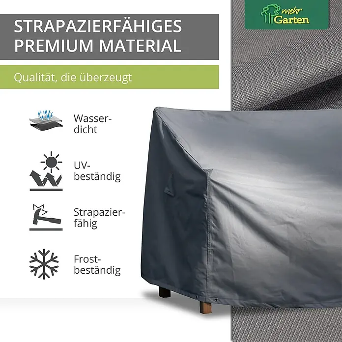Mehr Garten Gartenbank-Schutzhülle - Polyester (PES), Grau