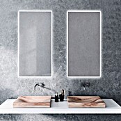 Espejo con luz LED Elegant (An x Al: 45 x 90 cm, Blanco frío, Rectangular) | BAUHAUS