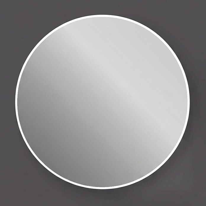 Espejo con luz Elegant (Diámetro: 80 cm, Blanco frío) | BAUHAUS