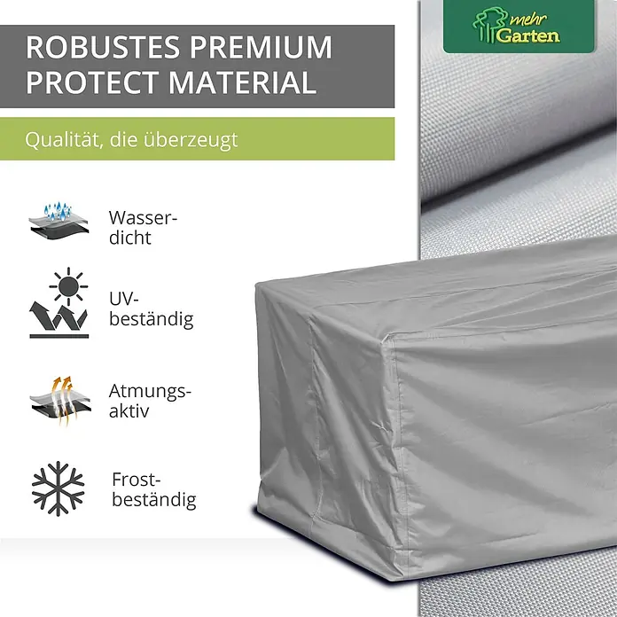 Mehr Garten Loungemöbel Schutzhülle - Polyester (PES), Grau
