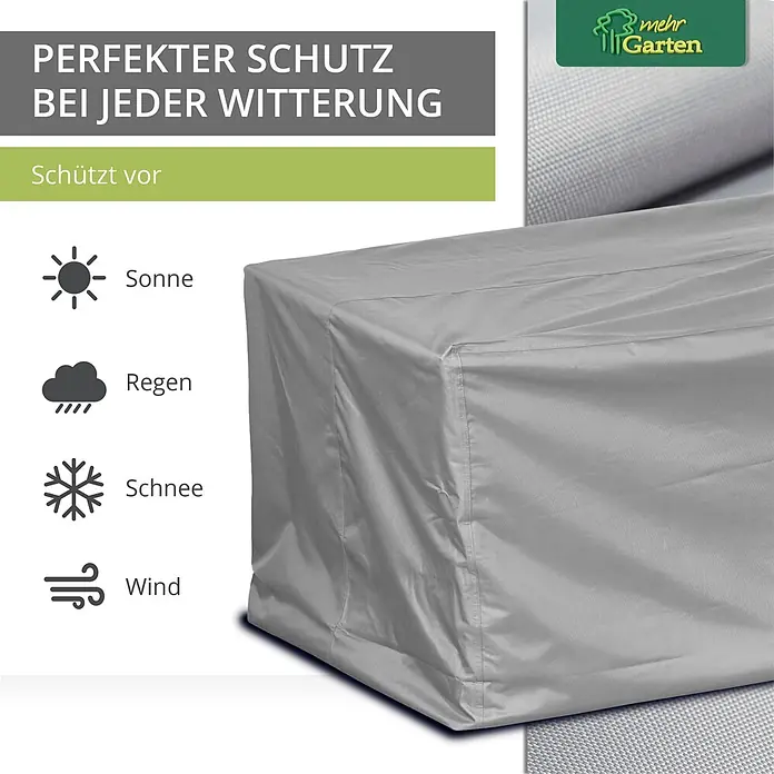 Mehr Garten Loungemöbel Schutzhülle - Polyester (PES), Grau