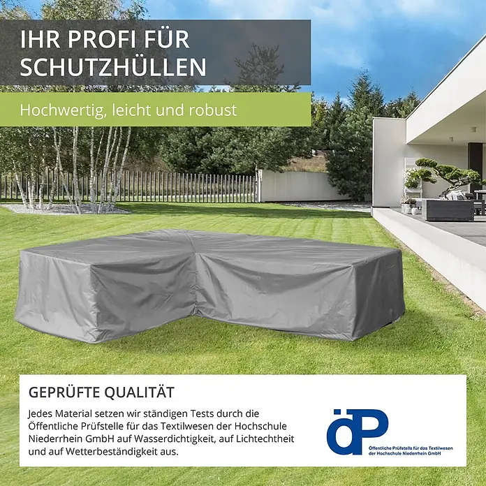Mehr Garten Loungemöbel Schutzhülle - Polyester (PES), Grau