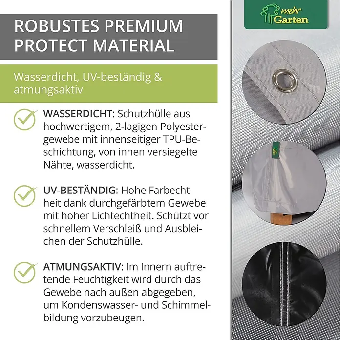 Mehr Garten Loungemöbel Schutzhülle - Polyester (PES), Grau