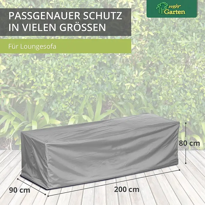 Mehr Garten Loungemöbel Schutzhülle - Polyester (PES), Grau