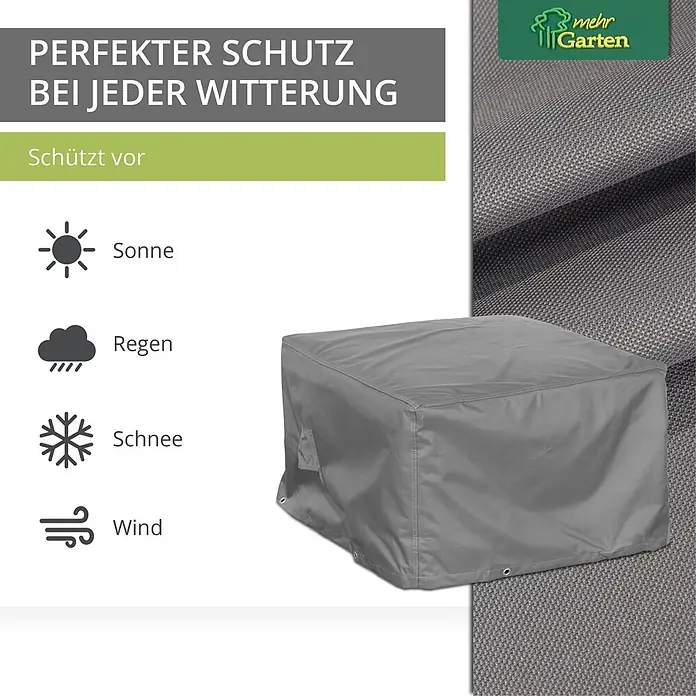 Mehr Garten Loungemöbel Schutzhülle - Polyester (PES), Grau