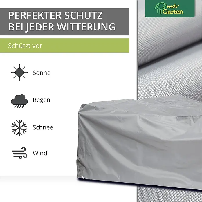 Mehr Garten Loungemöbel-Schutzhülle - Polyester (PES), Grau