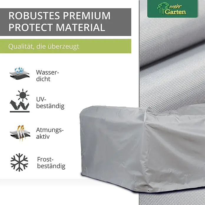 Mehr Garten Loungemöbel-Schutzhülle - Polyester (PES), Grau