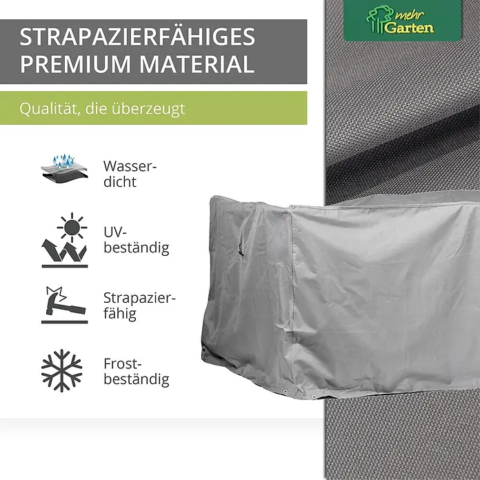 Mehr Garten Loungemöbel Schutzhülle - Polyester (PES), Grau