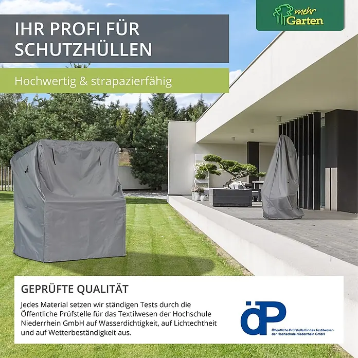 Mehr Garten Sonnenschirm Schutzhülle - Polyester (PES), Grau