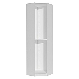 Finsa Módulo de armario rinconero (L x An x Al: 64 x 64 x 236 cm, Blanco, Melamina)
