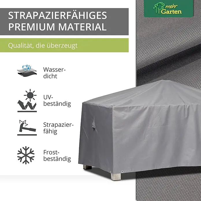 Mehr Garten Gartentisch-Schutzhülle - Polyester (PES), Grau