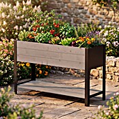 Upyard Hochbeet Modernbox hoch (118 x 36 x 72 cm, Holz, Grau) | BAUHAUS