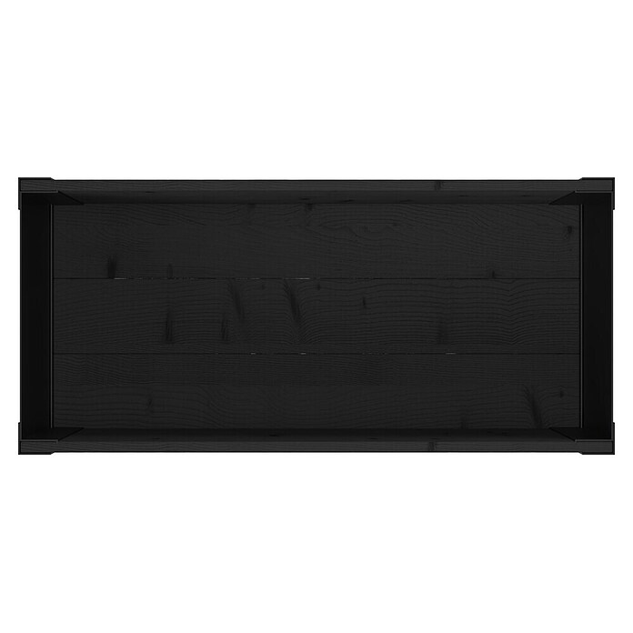 Upyard Huerto Modernbox alto (78 x 36 x 72 cm, Madera, Negro) | BAUHAUS