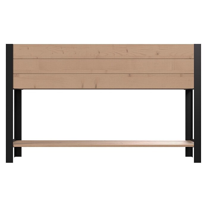Upyard Huerto Modernbox alto (118 x 36 x 72 cm, Madera, Marrón/Negro) | BAUHAUS