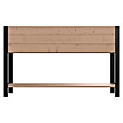 Upyard Huerto Modernbox alto (118 x 36 x 72 cm, Madera, Marrón/Negro) | BAUHAUS