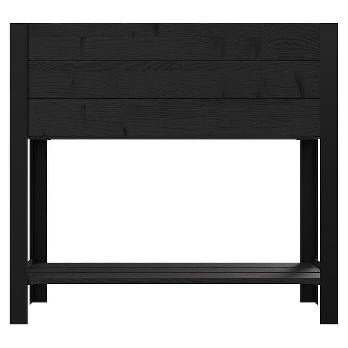 Upyard Huerto Modernbox alto (78 x 36 x 72 cm, Madera, Negro) | BAUHAUS