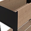 Upyard Hochbeet Modernbox hoch (78 x 36 x 72 cm, Holz, Braun/Schwarz) | BAUHAUS